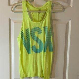 VS neon yellow tank size medium